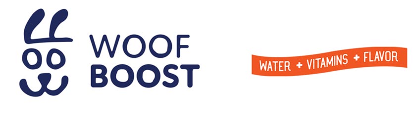 Woof Boost Dog Beverage Logo Design